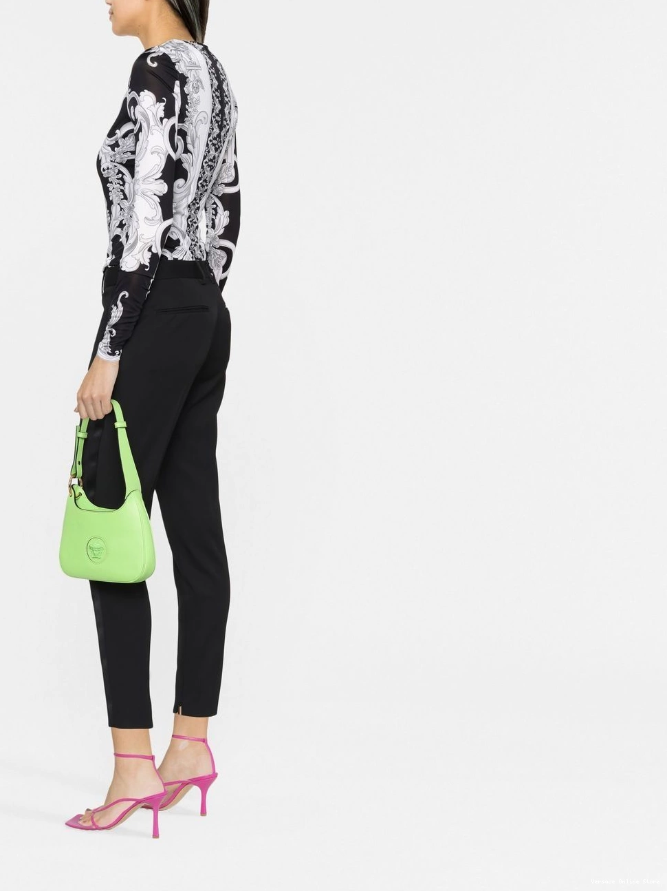 Affordable cut-out bodysuit Women Versace Barocco-print 0817